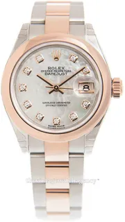 Rolex Lady-Datejust 279161-0014 Rose gold and Stainless steel White