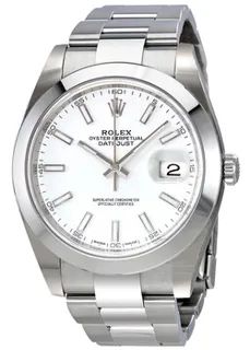 Rolex Oyster Perpetual "Datejust" 126300WSO Stainless steel White