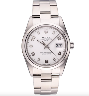 Rolex Oyster Perpetual Date 15200-0001 Stainless steel White