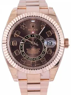 Rolex Sky-Dweller 326935 42mm Rose gold Brown