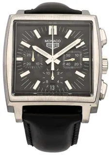 TAG Heuer Monaco CS2111 38mm Stainless steel Black