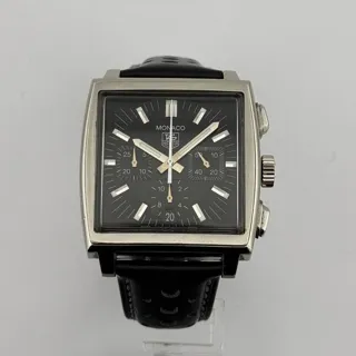 TAG Heuer Monaco CW2111 38mm Stainless steel Black