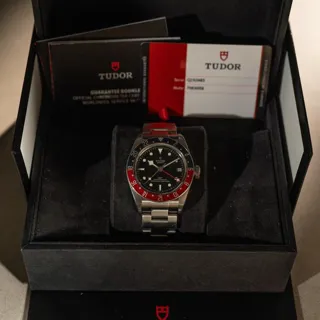 Tudor Black Bay GMT 79830RB 41mm Stainless steel Black