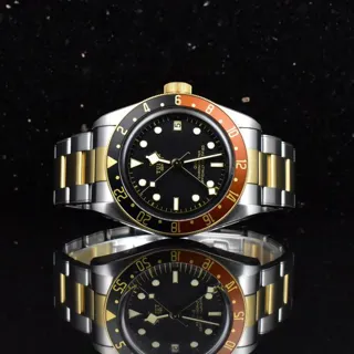 Tudor Black Bay GMT 79833MN 41mm Yellow gold and Stainless steel Black