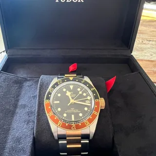 Tudor Black Bay GMT 79833MN 41mm Yellow gold Black