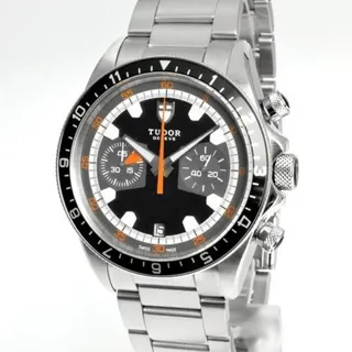 Tudor Heritage Chrono 70330N 42mm Stainless steel Black