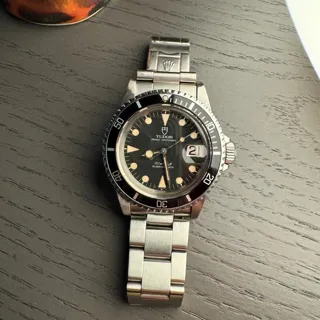 Tudor Submariner 76100 40mm Stainless steel Black