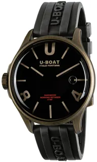 U-Boat Darkmoon 9548 Stainless steel Black