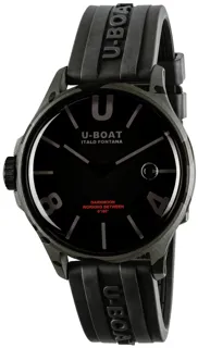 U-Boat Darkmoon 9552 Stainless steel Curved Black Metal