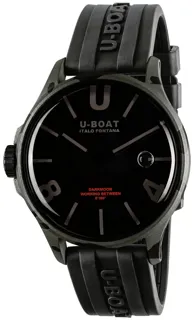 U-Boat Darkmoon 9553 Stainless steel Black