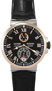 Ulysse Nardin Marine Chronometer Manufacture 1185-126/45 Rose gold and Stainless steel Brown