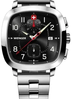 Wenger 01.1933.109 40mm Steel Black