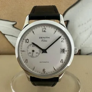 Zenith Elite 01.0125.680 37mm Stainless steel White