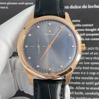 Zenith Elite 18.2010.681/01.C498 40mm Rose gold Silver