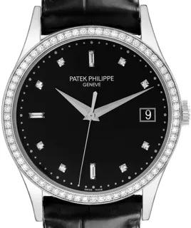 Patek Philippe Calatrava 5297G-001 White gold Black