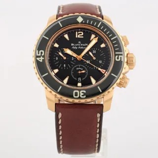 Blancpain Fifty Fathoms 5085FA-3630-63B 45mm Red gold Black