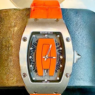 Richard Mille RM 07 RM 007 31.4mm White gold Orange