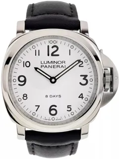 Panerai Luminor Base 8 Days PAM 00561 Stainless steel White