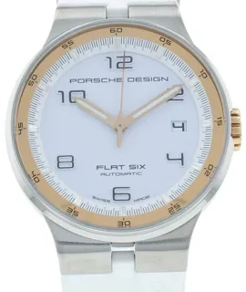 Porsche Design Flat Six P.635147641256 40mm Stainless steel White