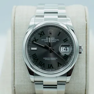 Rolex Datejust 36 126200-0018 Stainless steel Gray