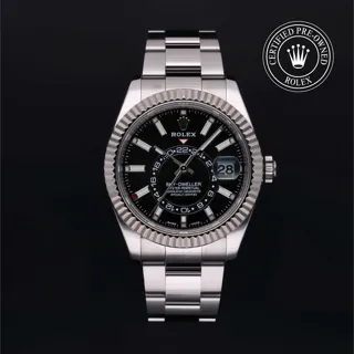 Rolex Sky-Dweller 326934 42mm White gold and Stainless steel Black$Dark