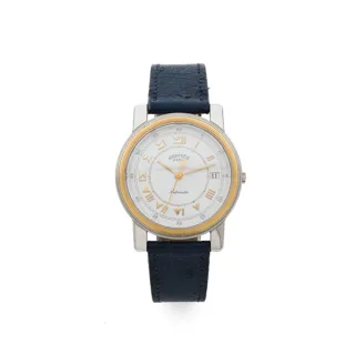 Hermès 36mm Stainless steel and Gilt-metal White