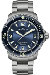 Blancpain Fifty Fathoms 5015-12B40-98B Titanium Blue