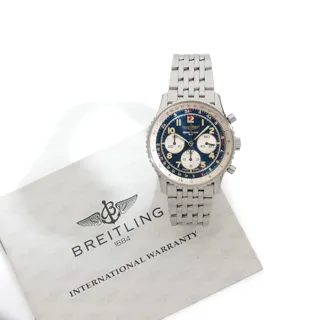 Breitling Navitimer A30022 38mm Stainless steel Blue