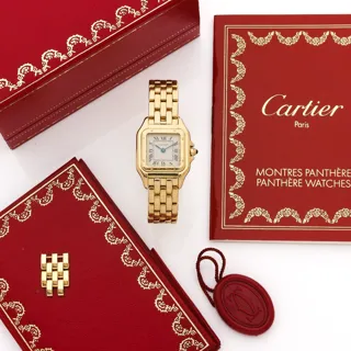 Cartier Panthère 107000M 22mm 18k yellow gold Cream