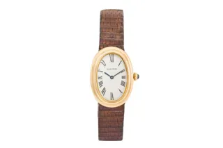 Cartier Baignoire 78094 31mm 18k Gold White