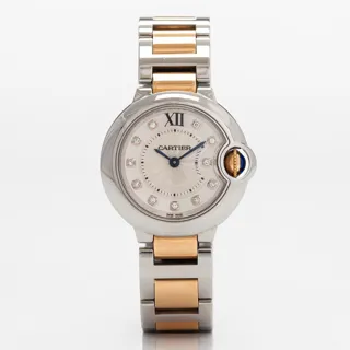 Cartier Ballon Bleu 3009 28mm Rose gold and Stainless steel