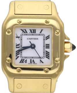 Cartier Santos Galbée Yellow gold White