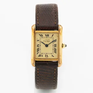 Cartier Tank 20.5mm Gilded silver