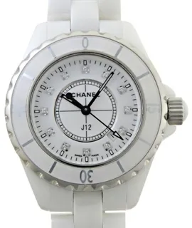 Chanel J12 H1628 33mm White ceramic White