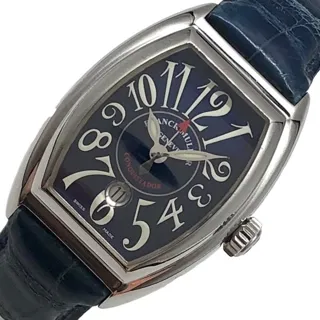 Franck Muller Conquistador 8005 L 28mm Stainless steel Blue