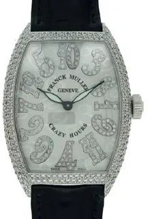 Franck Muller Crazy Hours 7880 CH NBR D6 CD 36mm White gold Silver