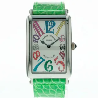 Franck Muller Long Island 1002 QZ   AC GRN 30.5mm Stainless steel Silver