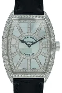 Franck Muller Long Island 7882 QZ SNR D CD 32mm White gold White