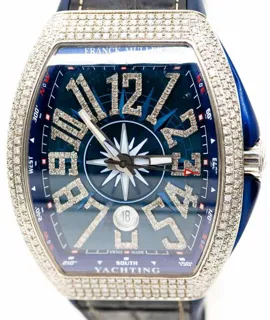 Franck Muller Vanguard V 45 SC DT 44mm Stainless steel Blue