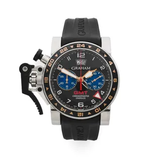 Graham Chronofighter Oversize OX20-VGS Stainless steel Black