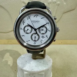 Hermès Arceau AR4.910 43mm Stainless steel White