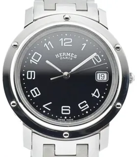 Hermès Clipper CL6.710 36mm Stainless steel Black