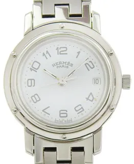 Hermès Clipper CL3.210 29mm Stainless steel White