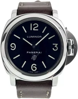 Panerai Luminor Base Logo 44mm Stainless steel Black