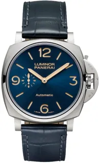 Panerai Luminor Due PAM 00729 45mm Titanium Blue