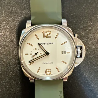 Panerai Luminor Due PAM01046 42mm Stainless steel White