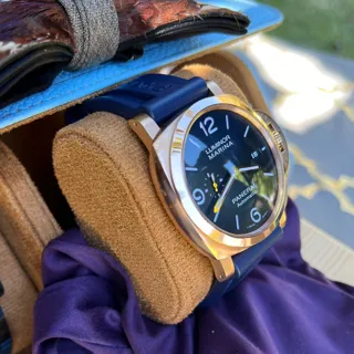 Panerai Luminor Marina PAM 01112 Goldtech Blue