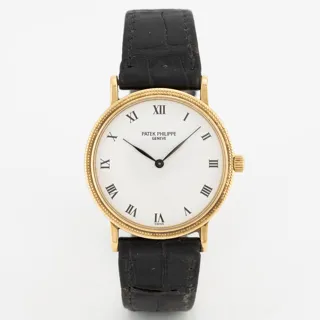 Patek Philippe Calatrava 3992j 33mm Yellow gold White