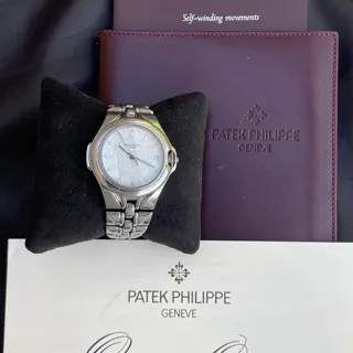 Patek Philippe Sculpture 5091/1A 38mm Stainless steel White