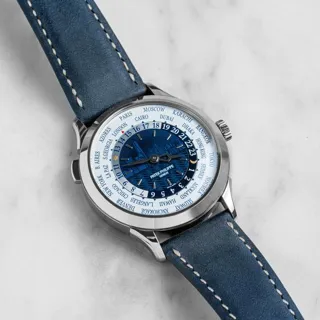 Patek Philippe World Time 5230G-010 38.5mm White gold Blue